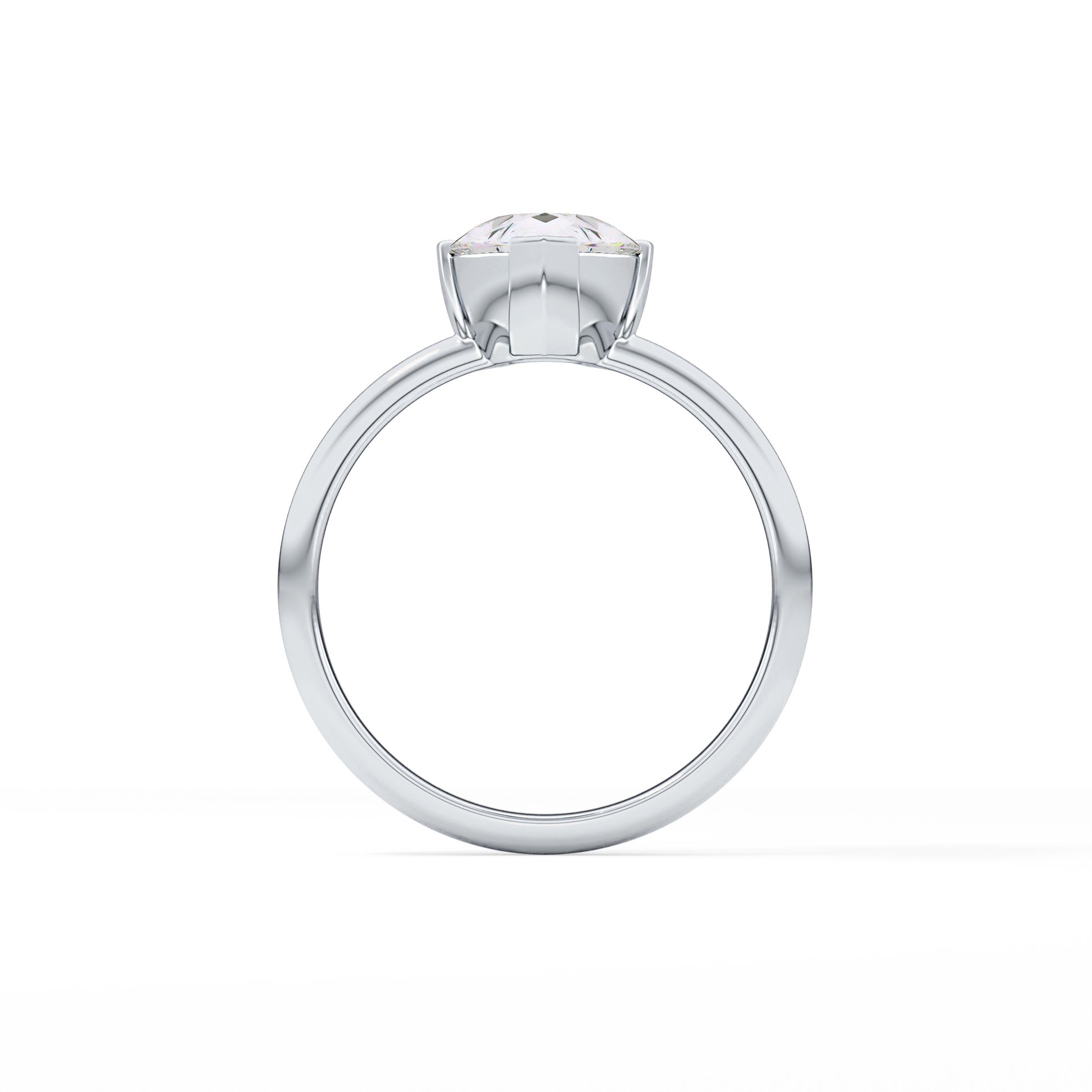 Pear Solitaire Lab Grown Engagement Ring