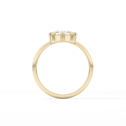 Rose Solitaire Lab Grown Engagement Ring