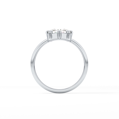 Rose Solitaire Lab Grown Engagement Ring