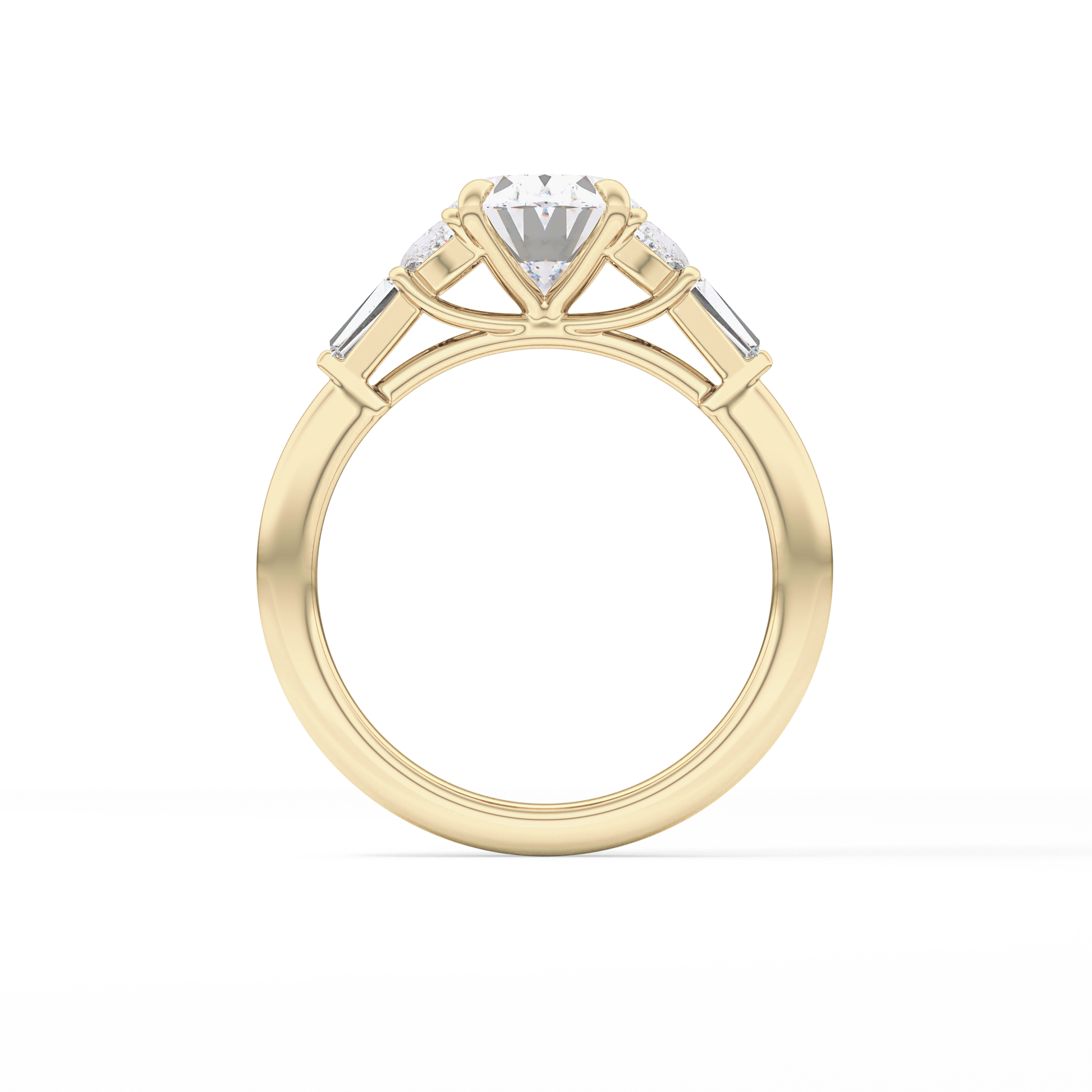 Oval Cluster Lab Grown Diamond Engagement Ring