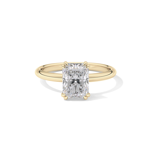 Radiant Solitaire Lab Grown Diamond Engagement Ring