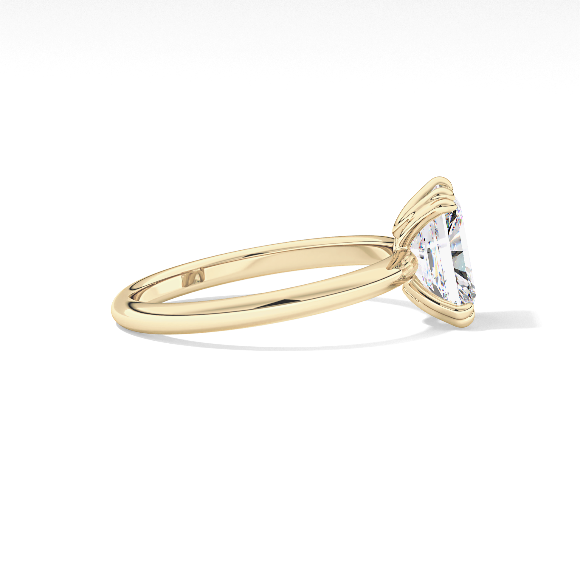 Radiant Solitaire Lab Grown Diamond Engagement Ring