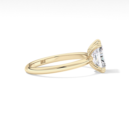 Radiant Solitaire Lab Grown Diamond Engagement Ring