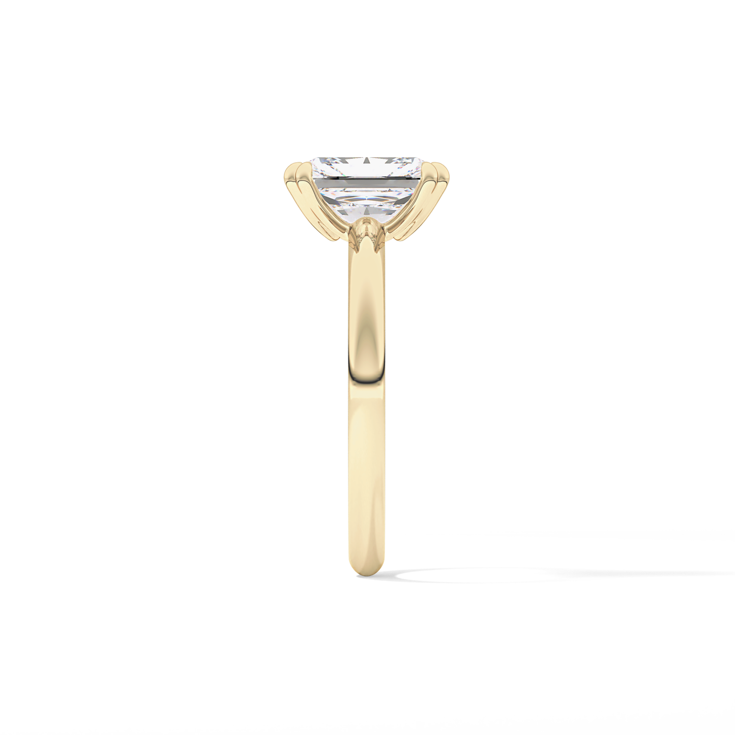 Radiant Solitaire Lab Grown Diamond Engagement Ring