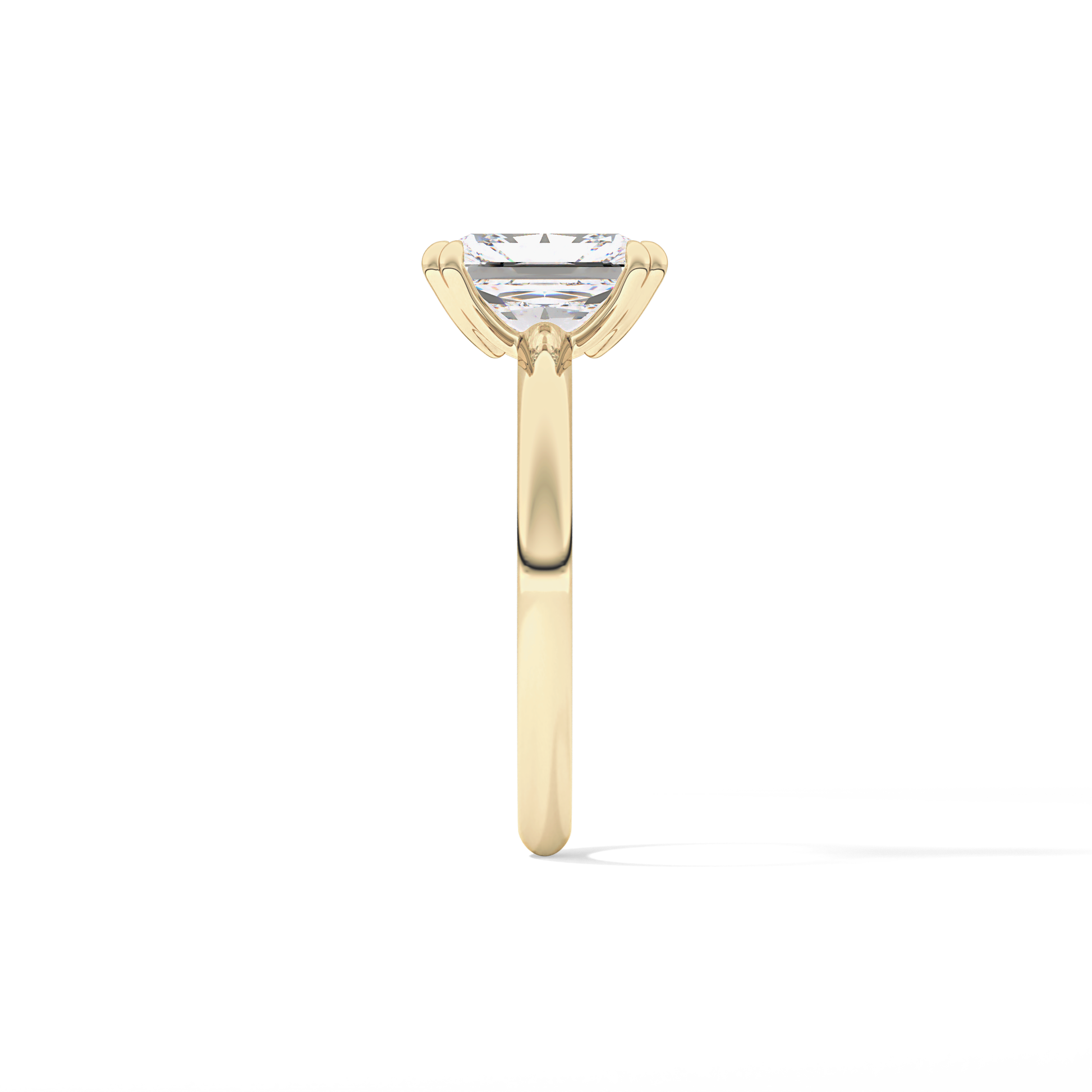 Radiant Solitaire Lab Grown Diamond Engagement Ring
