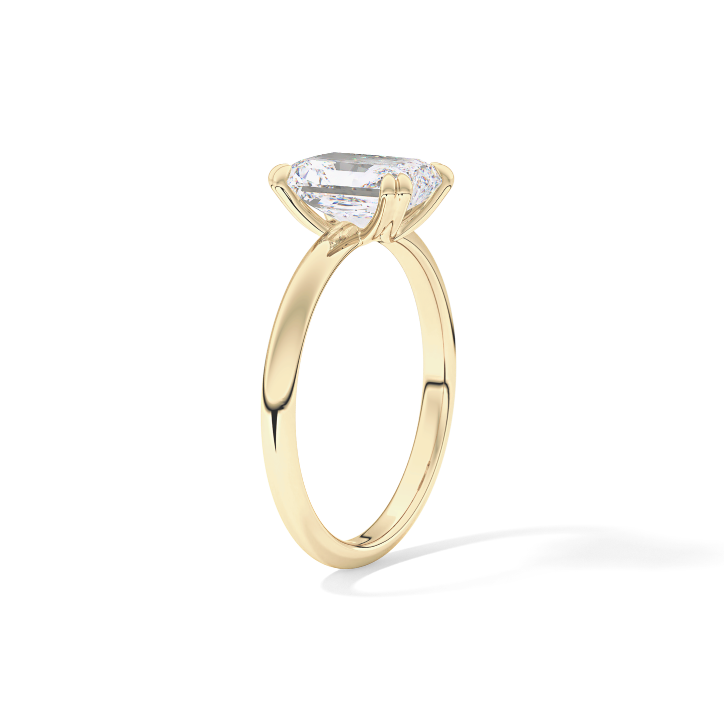 Radiant Solitaire Lab Grown Diamond Engagement Ring