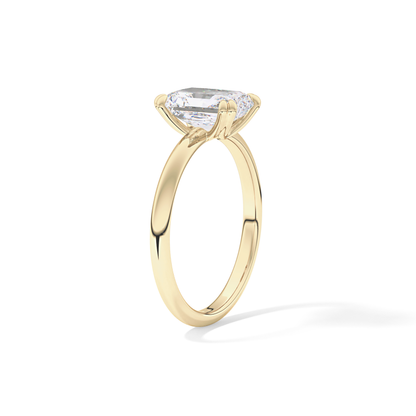 Radiant Solitaire Lab Grown Diamond Engagement Ring