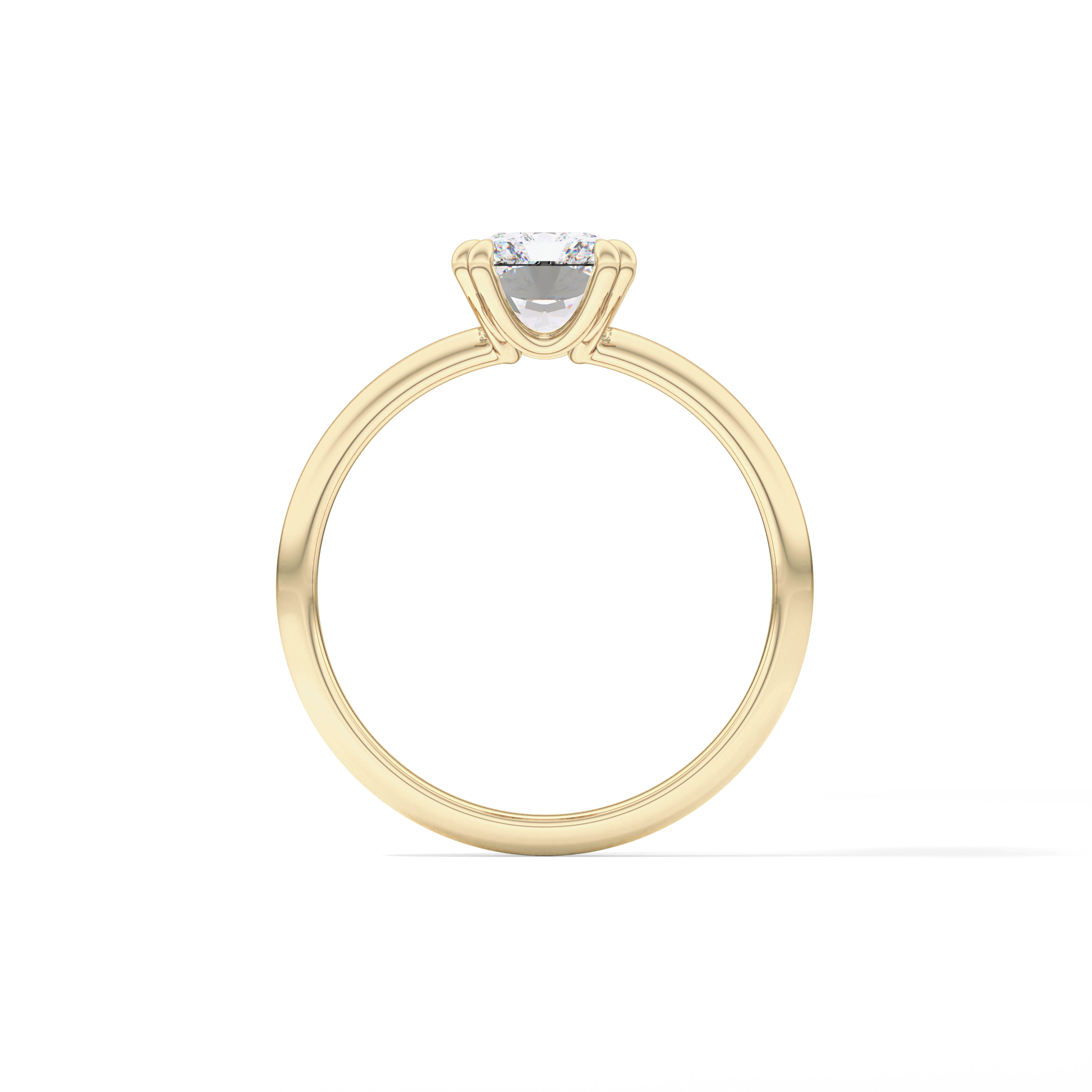 Radiant Solitaire Lab Grown Diamond Engagement Ring