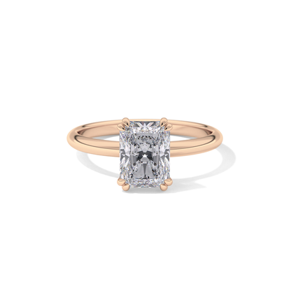 Radiant Solitaire Lab Grown Diamond Engagement Ring