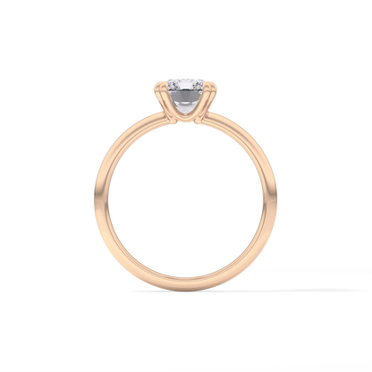 Radiant Solitaire Lab Grown Diamond Engagement Ring