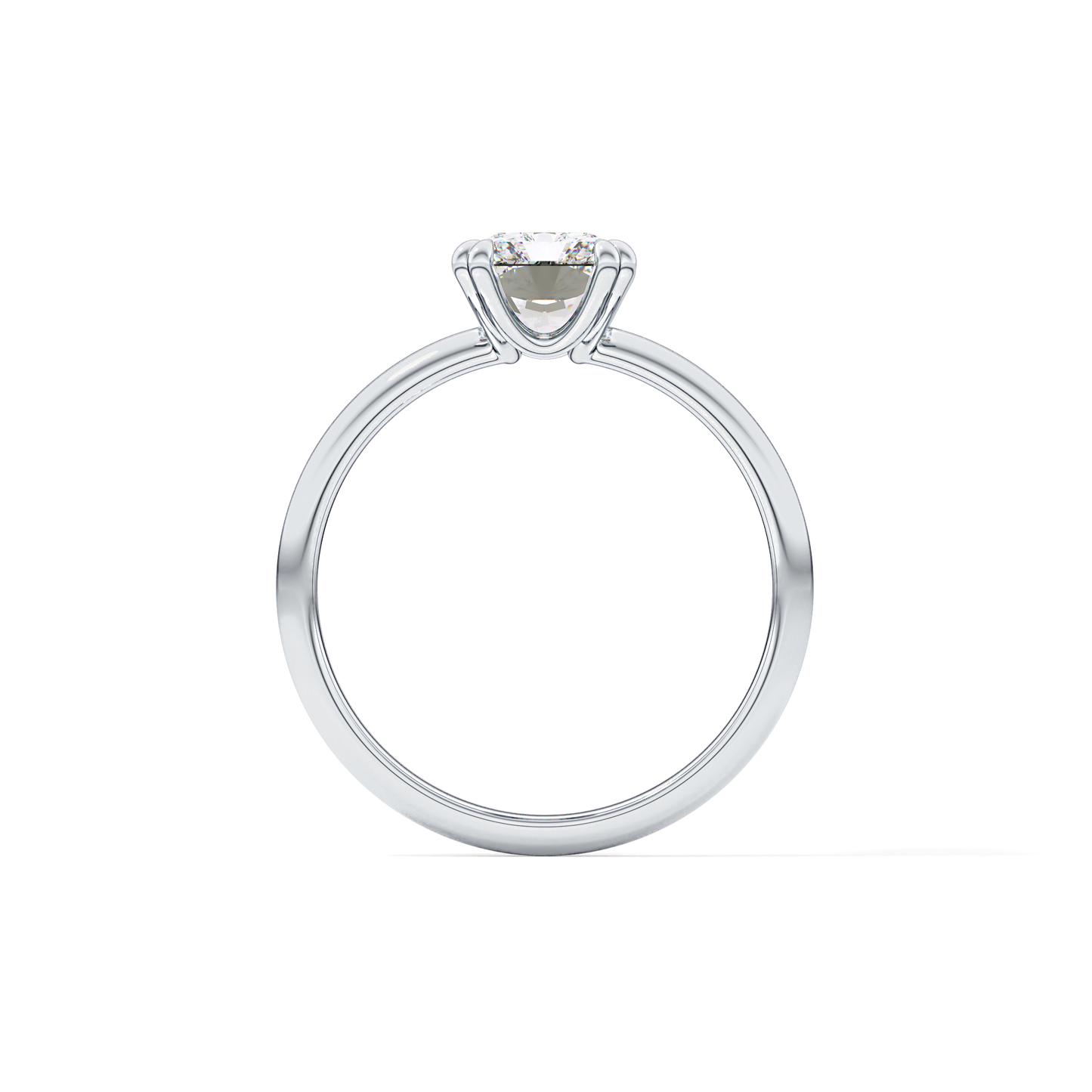 Radiant Solitaire Lab Grown Diamond Engagement Ring