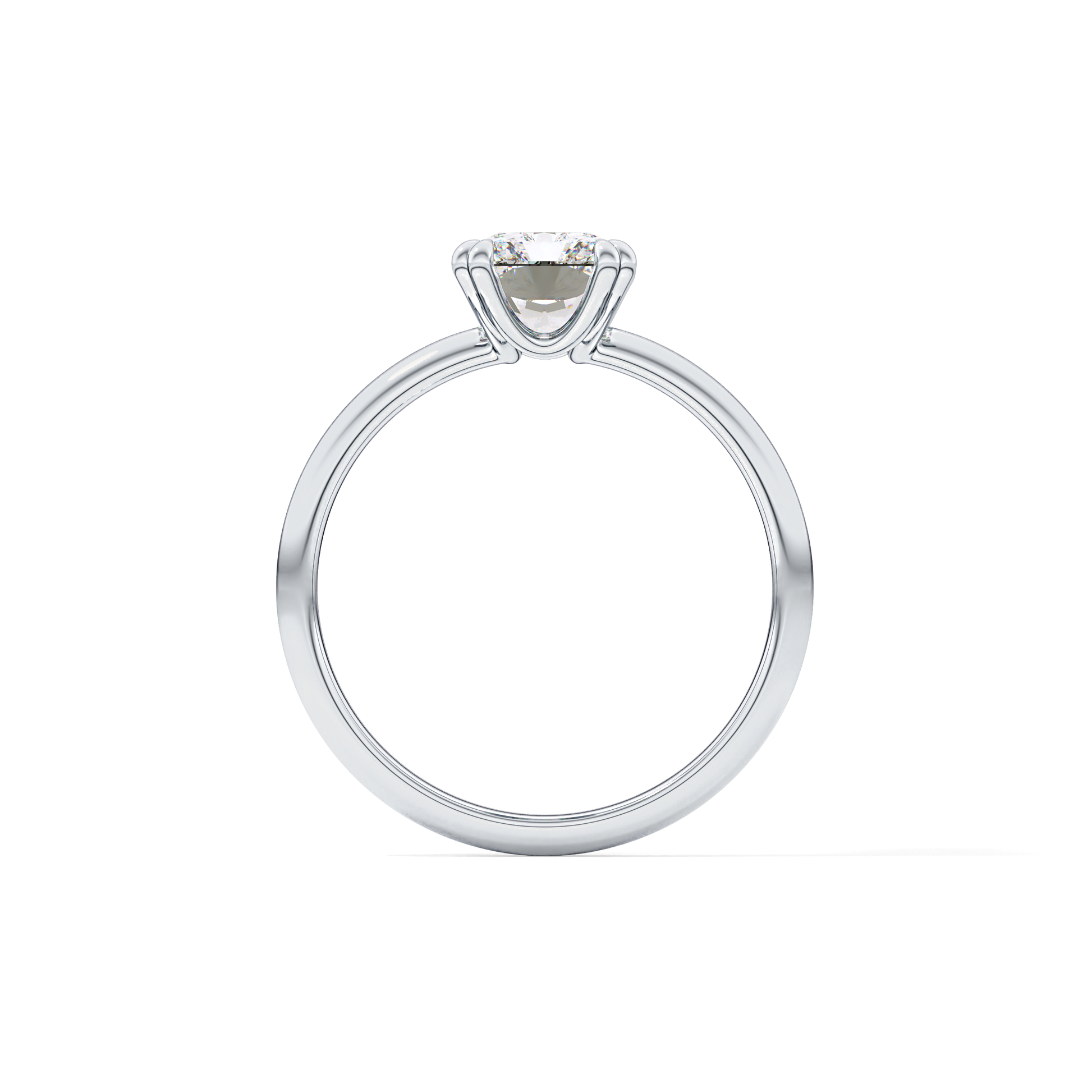 Radiant Solitaire Lab Grown Diamond Engagement Ring