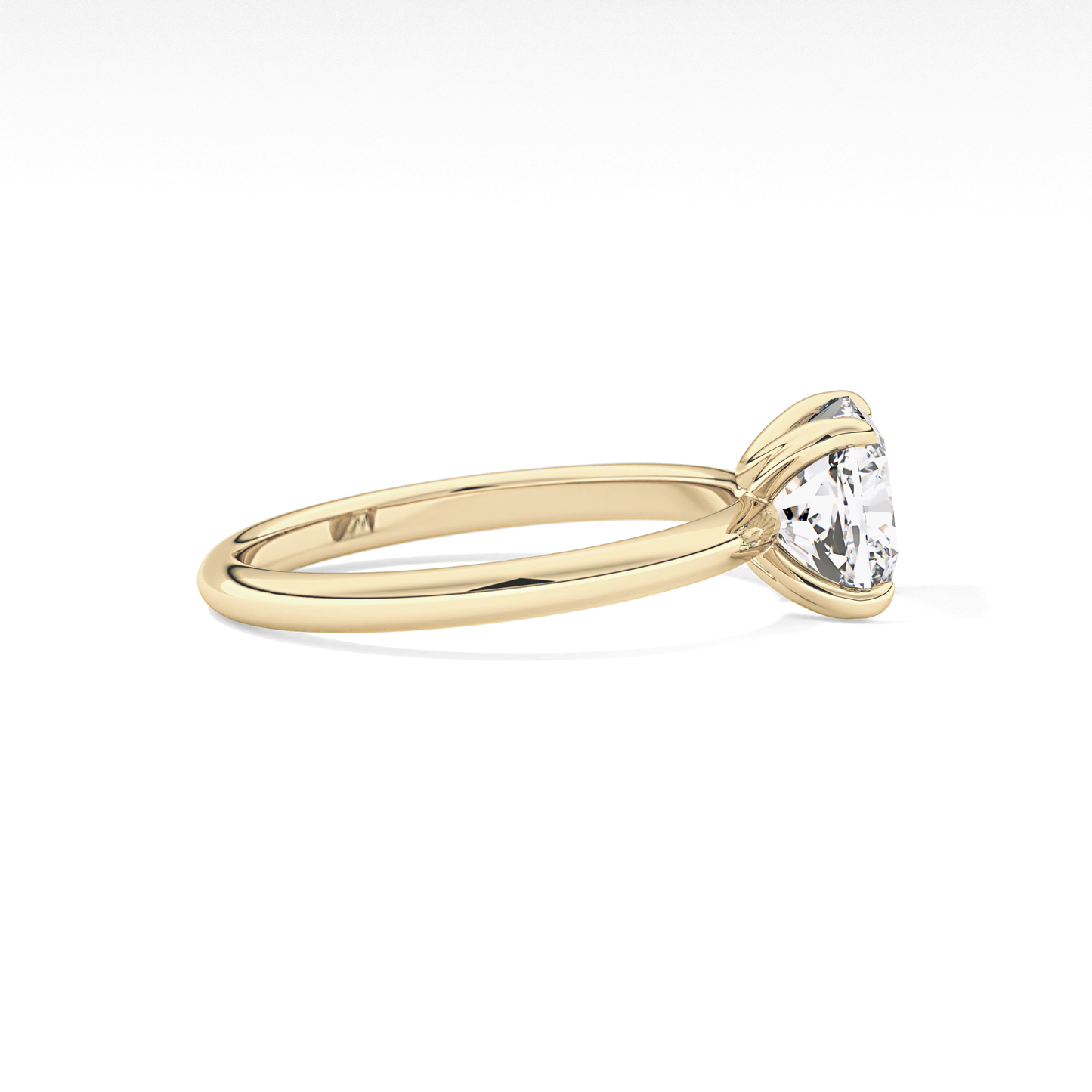 Cushion Solitaire Lab Grown Engagement Ring