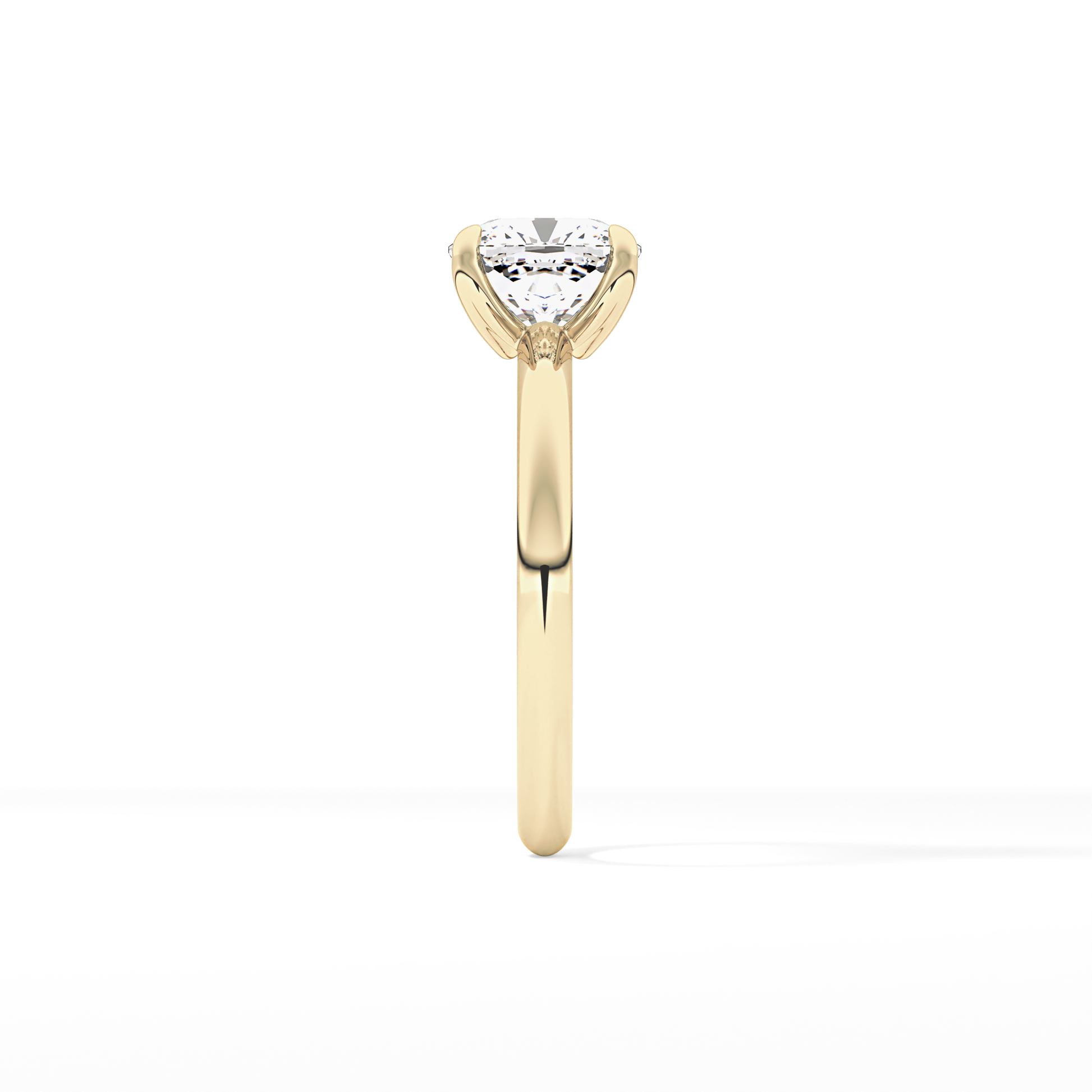 Cushion Solitaire Lab Grown Engagement Ring