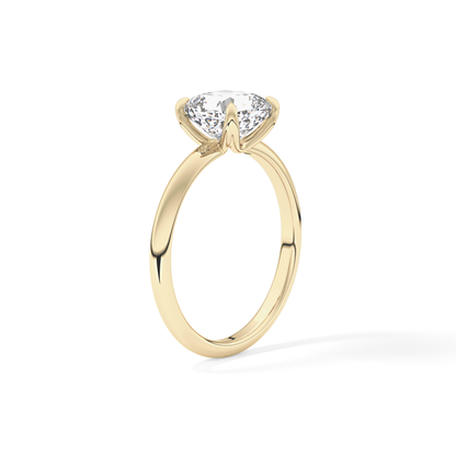 Cushion Solitaire Lab Grown Engagement Ring