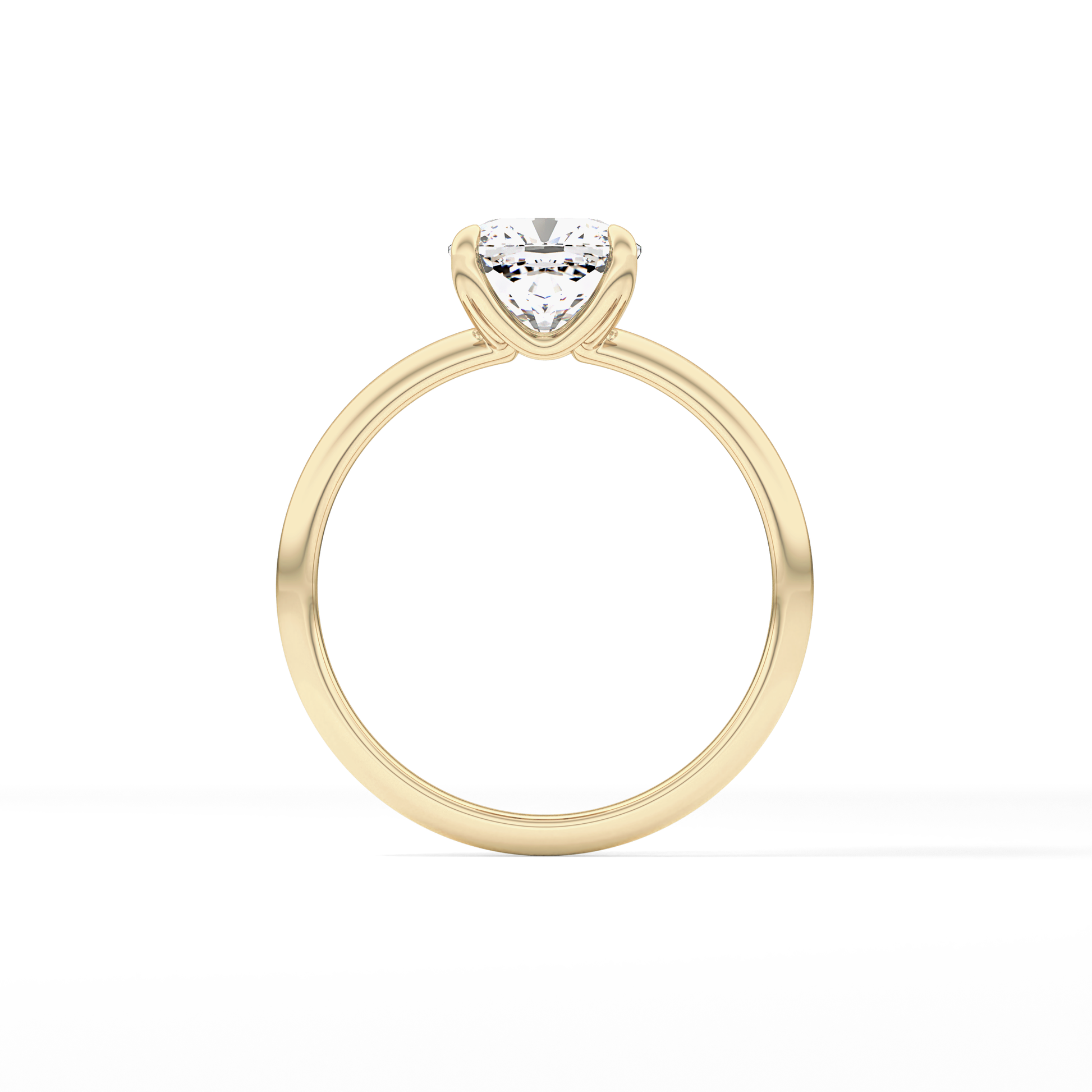 Cushion Solitaire Lab Grown Engagement Ring