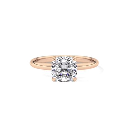 Cushion Solitaire Lab Grown Engagement Ring
