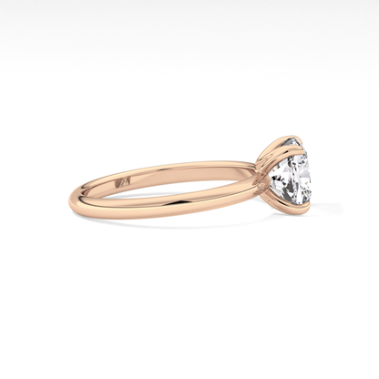 Cushion Solitaire Lab Grown Engagement Ring