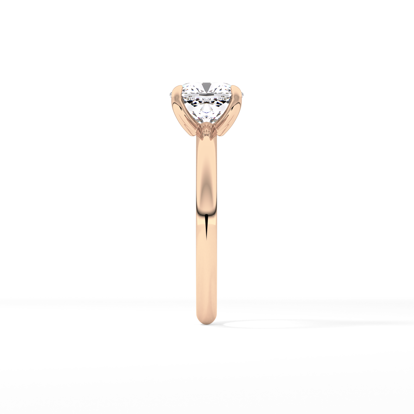 Cushion Solitaire Lab Grown Engagement Ring