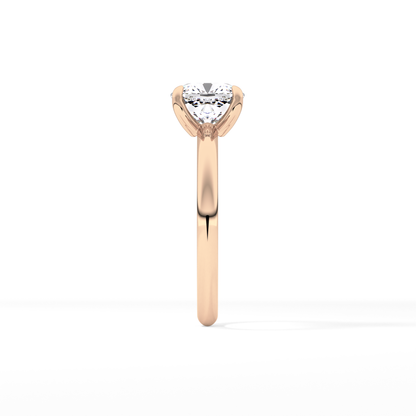 Cushion Solitaire Lab Grown Engagement Ring
