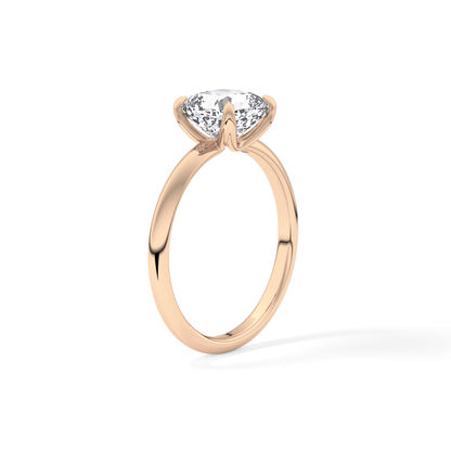 Cushion Solitaire Lab Grown Engagement Ring
