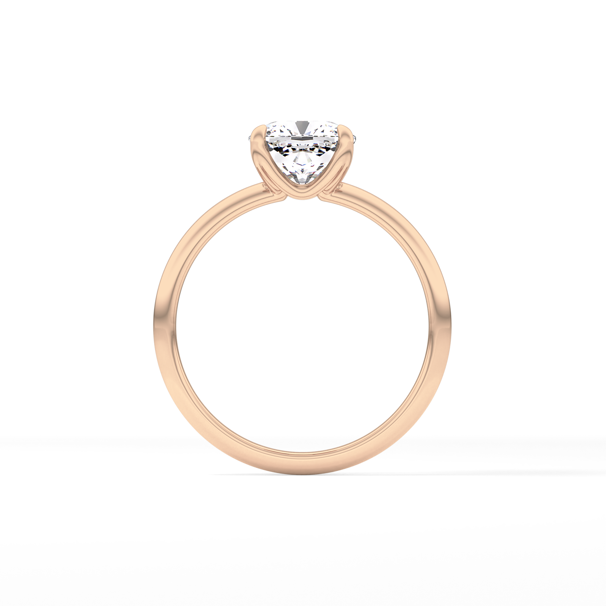 Cushion Solitaire Lab Grown Engagement Ring