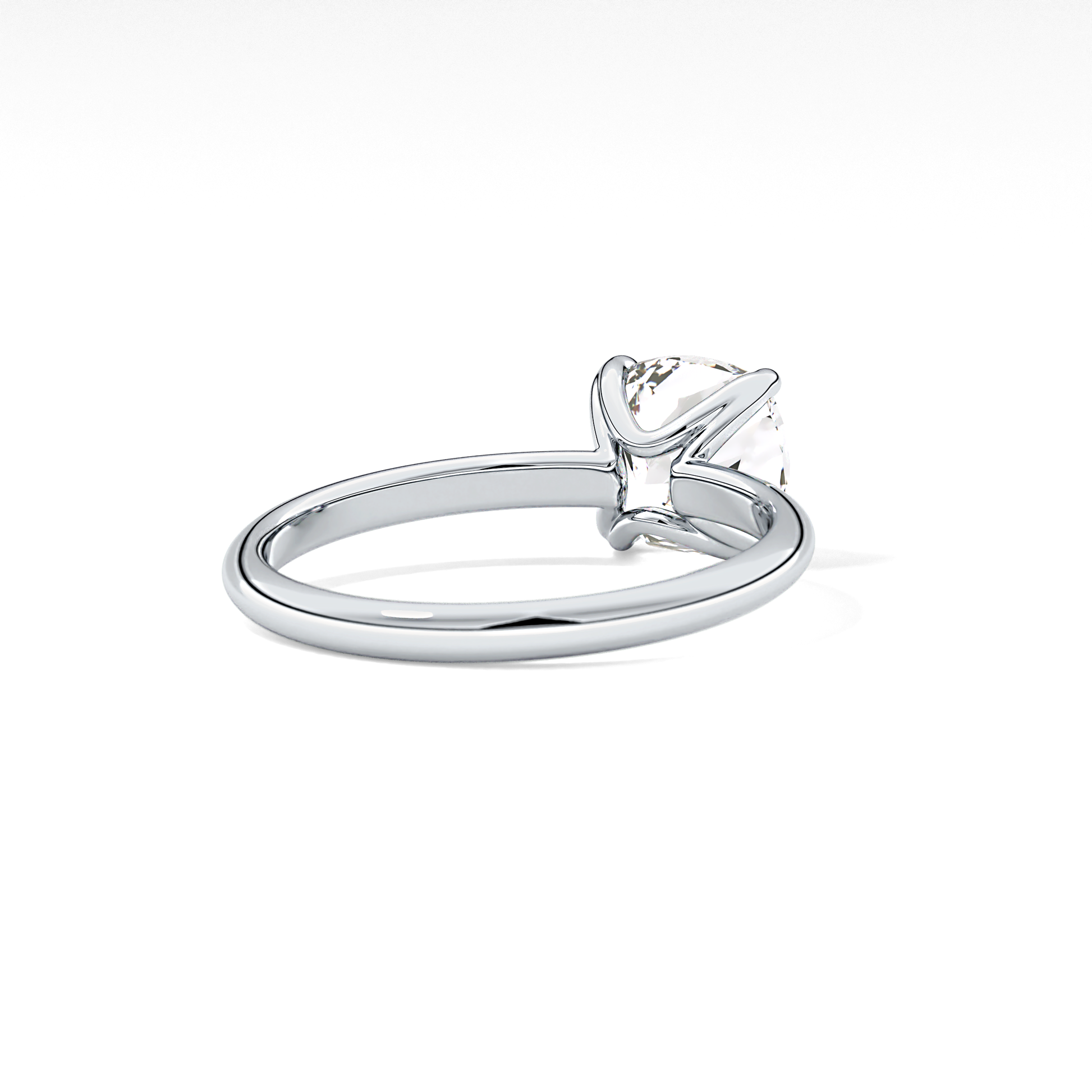 Cushion Solitaire Lab Grown Engagement Ring