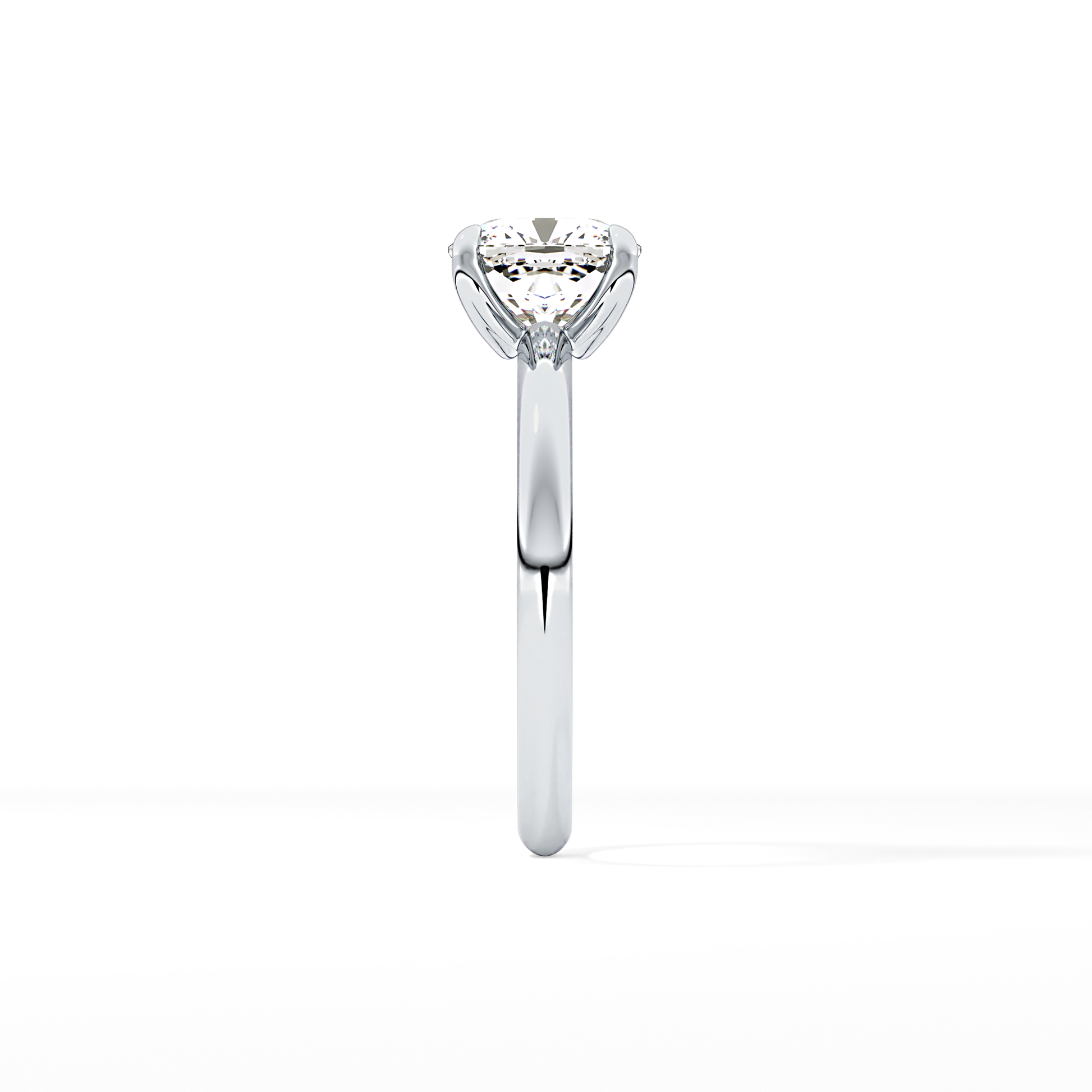 Cushion Solitaire Lab Grown Engagement Ring