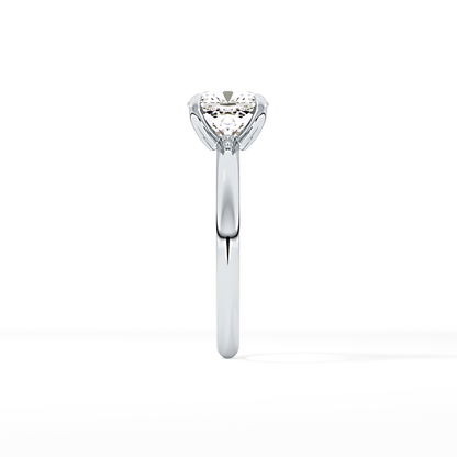 Cushion Solitaire Lab Grown Engagement Ring