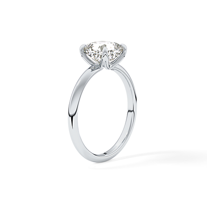 Cushion Solitaire Lab Grown Engagement Ring