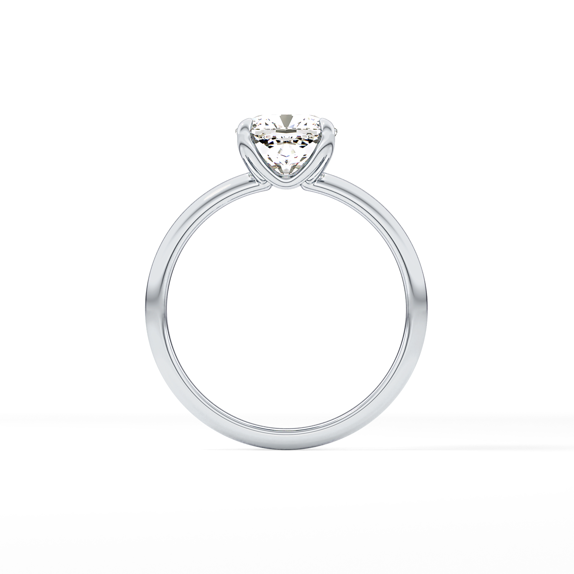 Cushion Solitaire Lab Grown Engagement Ring