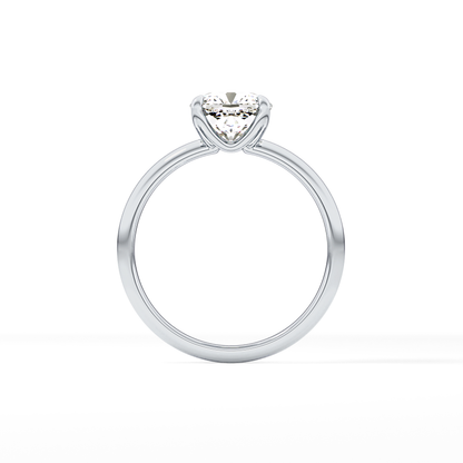 Cushion Solitaire Lab Grown Engagement Ring