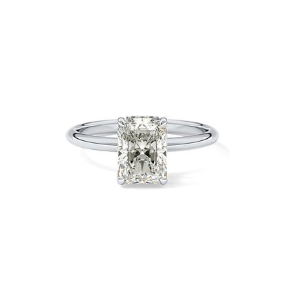Radiant Hidden Halo Lab Grown Diamond Engagement Ring