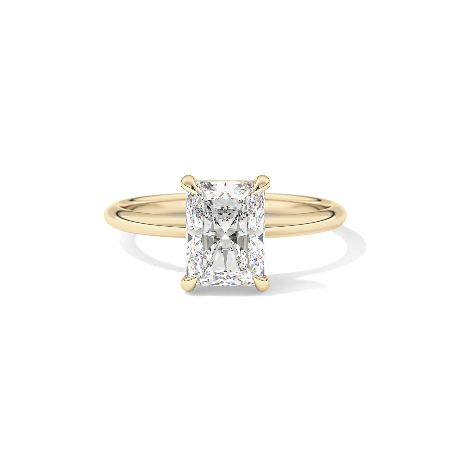 Radiant Solitaire Lab Grown Engagement Ring