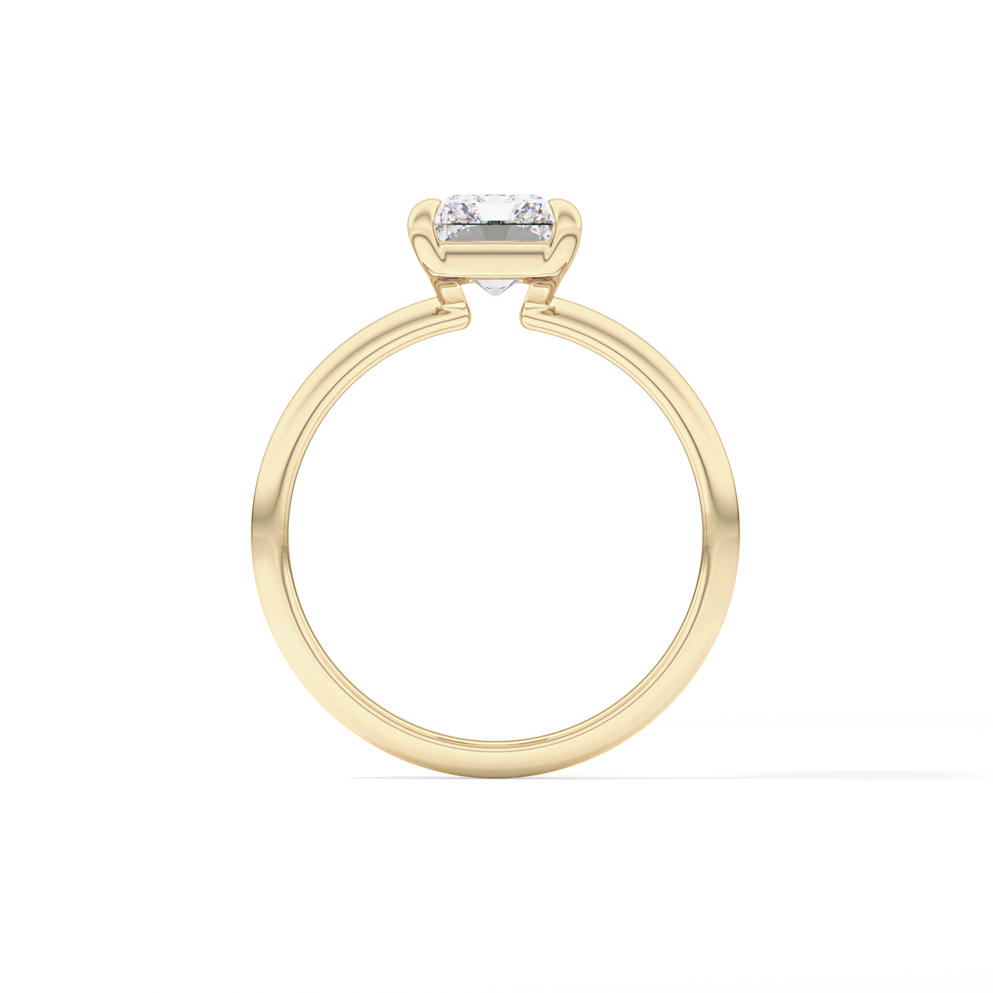 Radiant Solitaire Lab Grown Engagement Ring