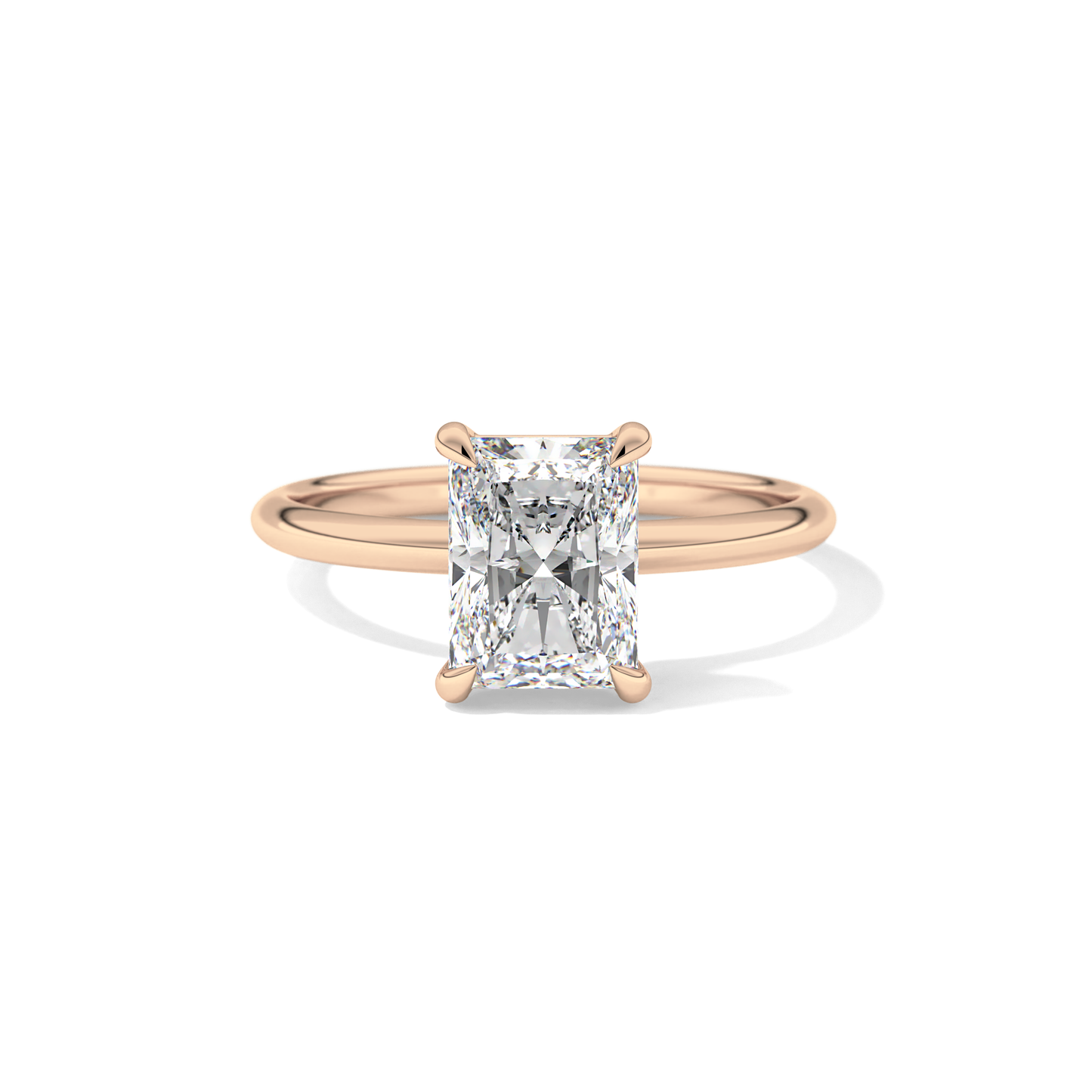 Radiant Solitaire Lab Grown Engagement Ring