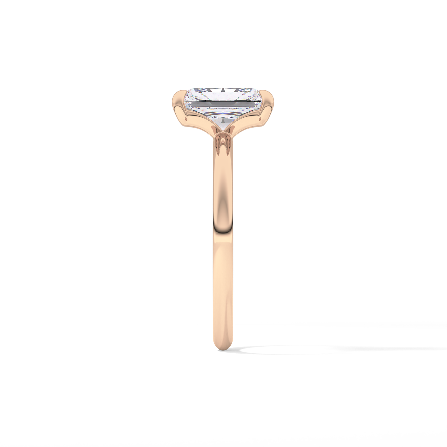 Radiant Solitaire Lab Grown Engagement Ring