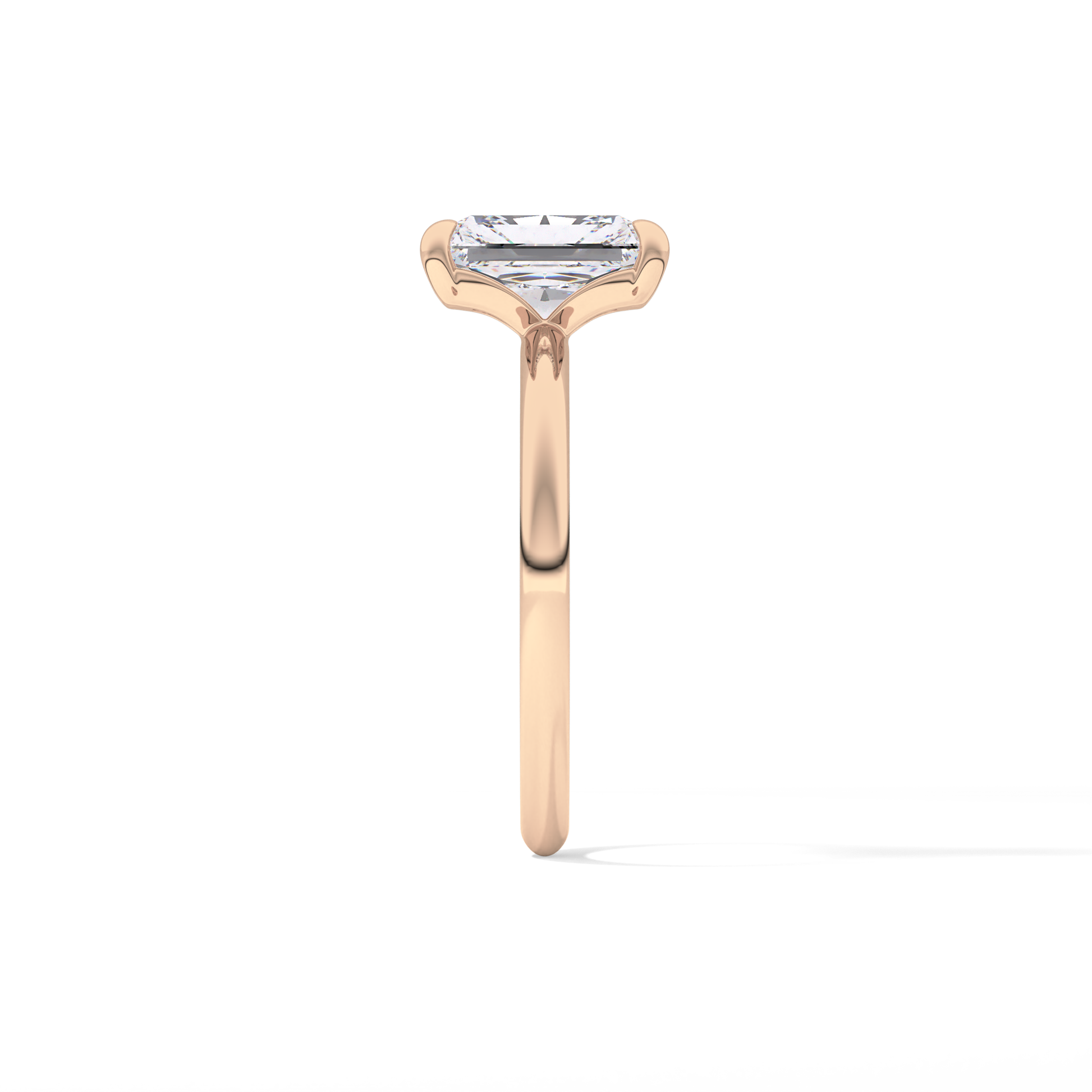 Radiant Solitaire Lab Grown Engagement Ring