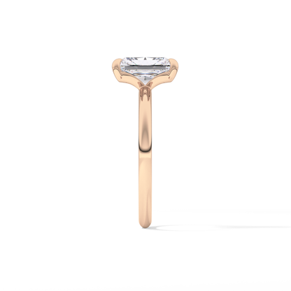Radiant Solitaire Lab Grown Engagement Ring