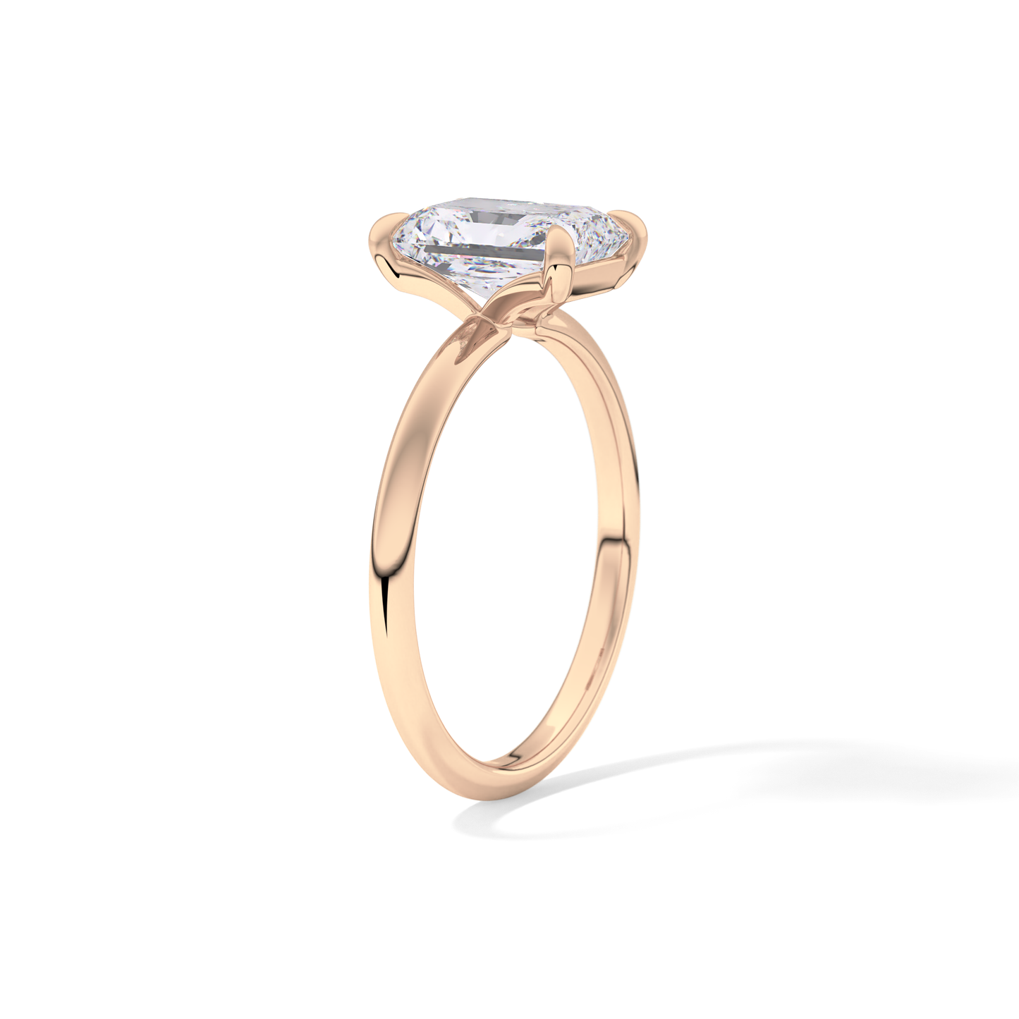 Radiant Solitaire Lab Grown Engagement Ring