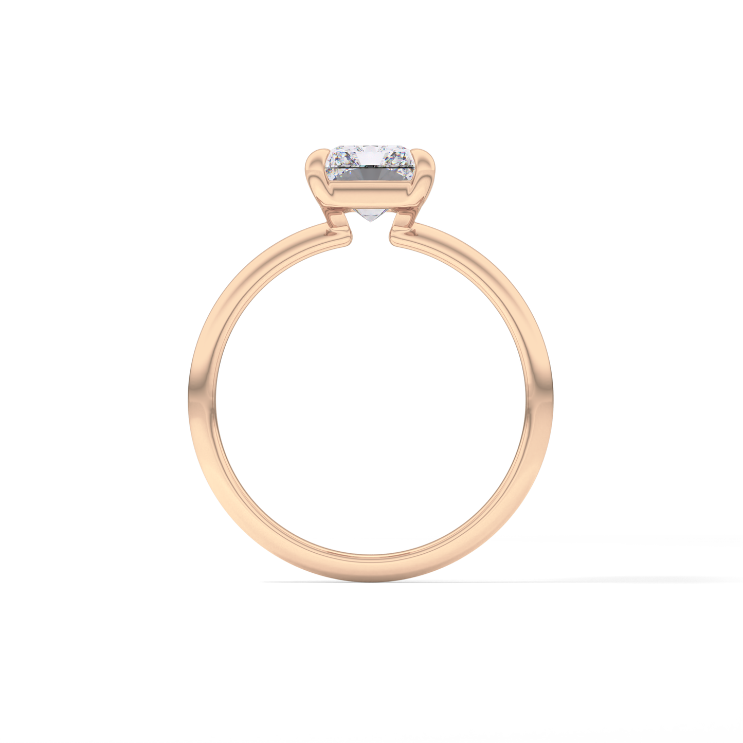 Radiant Solitaire Lab Grown Engagement Ring