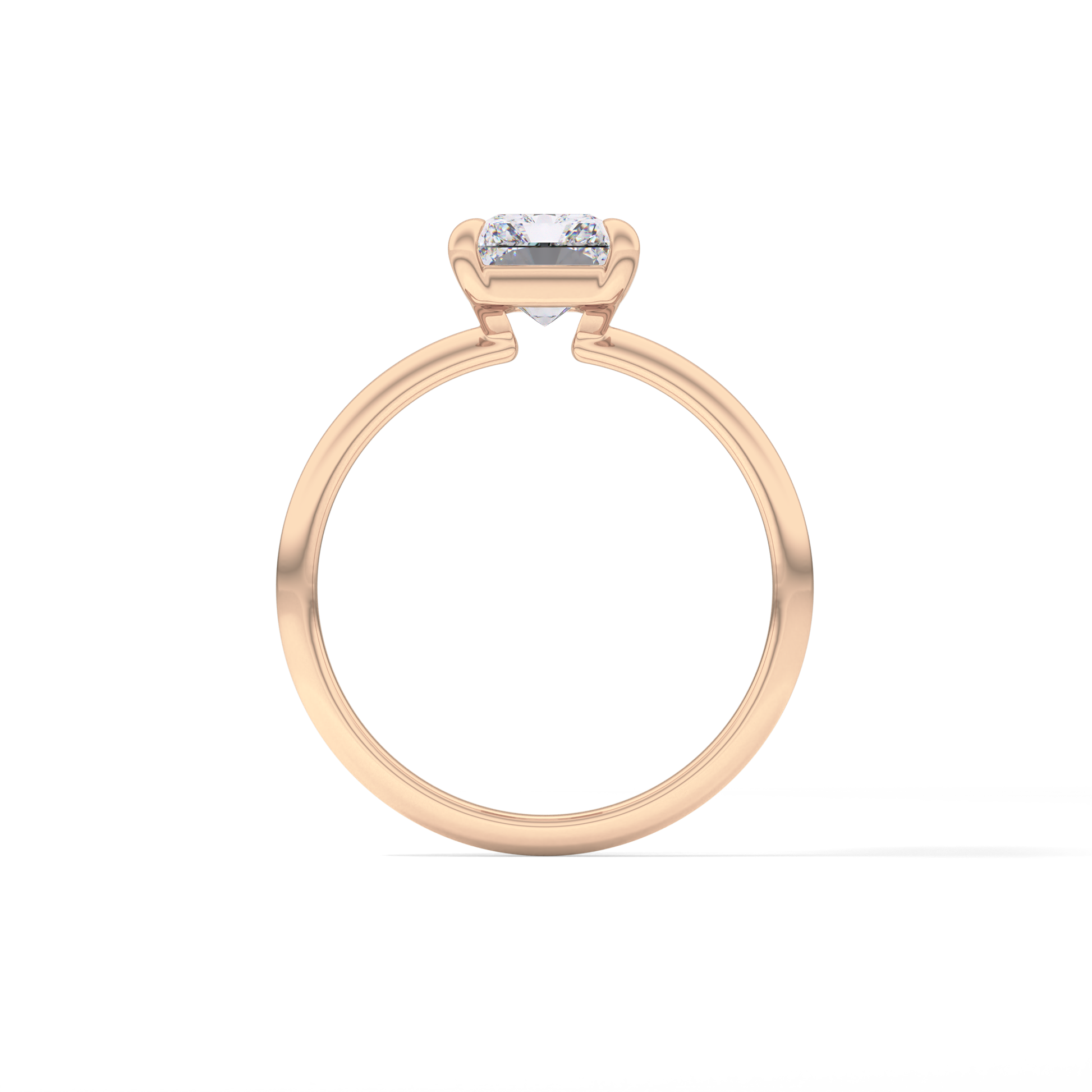 Radiant Solitaire Lab Grown Engagement Ring