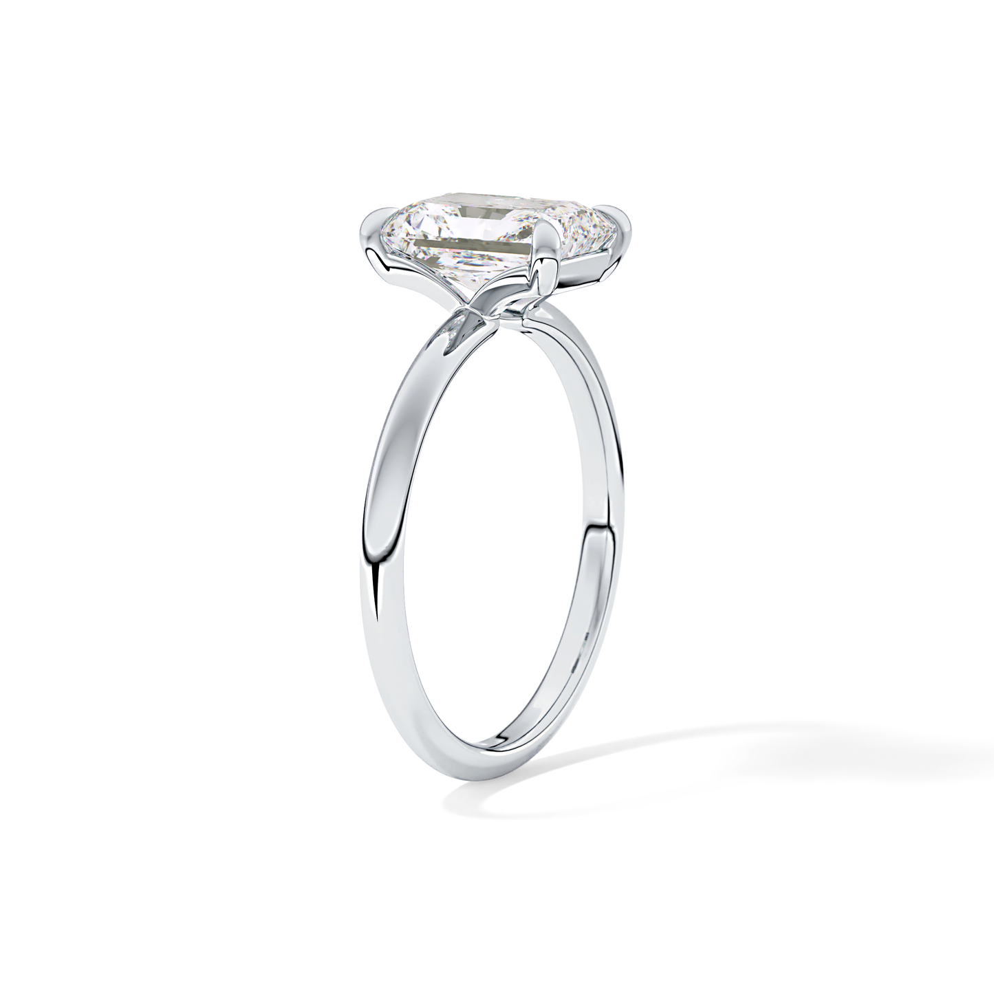 Radiant Solitaire Lab Grown Engagement Ring