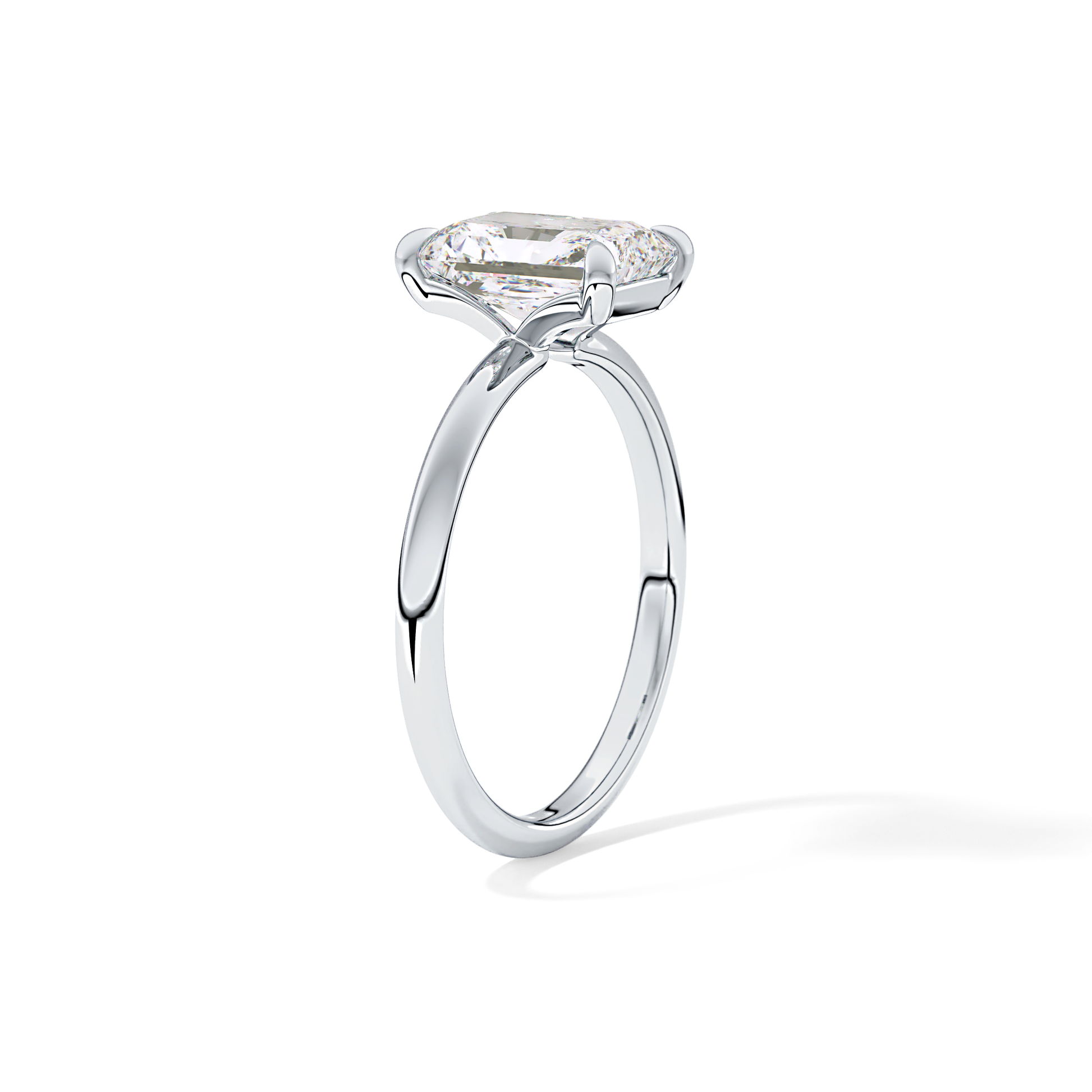 Radiant Solitaire Lab Grown Engagement Ring