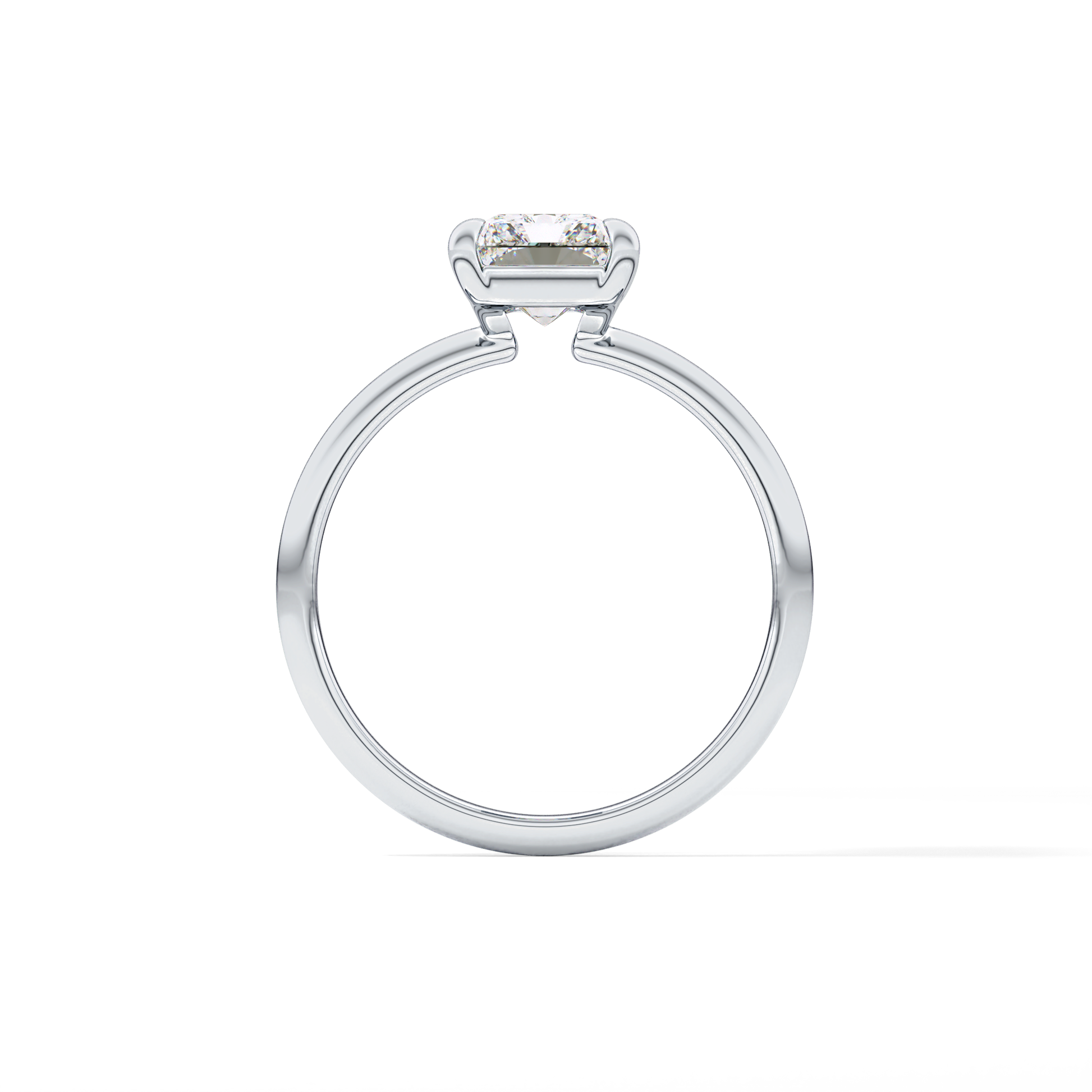 Radiant Solitaire Lab Grown Engagement Ring