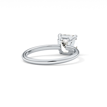 Asscher Solitaire Lab Grown Engagement Ring