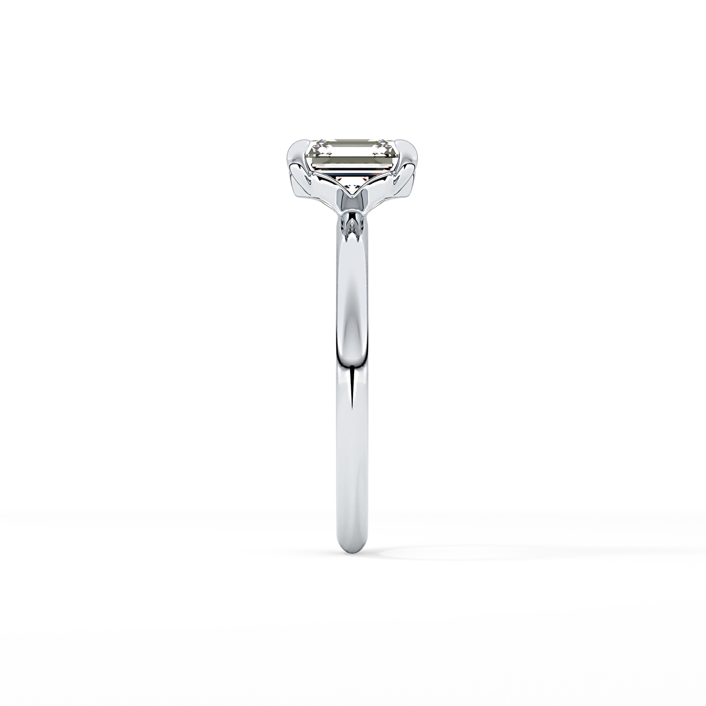 Asscher Solitaire Lab Grown Engagement Ring