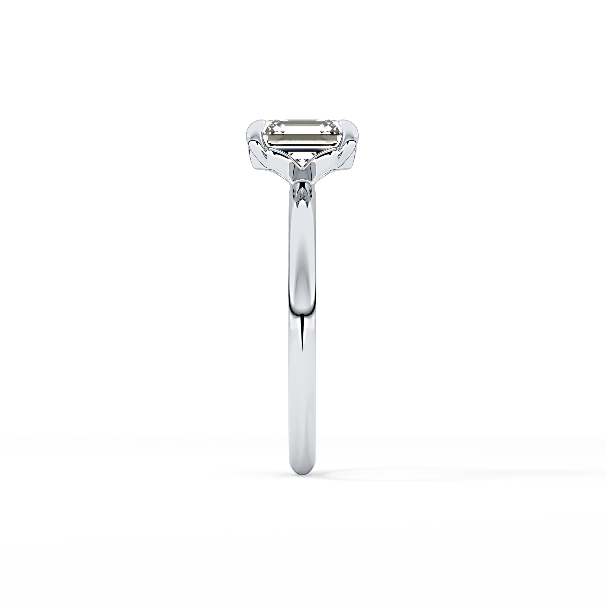 Asscher Solitaire Lab Grown Engagement Ring