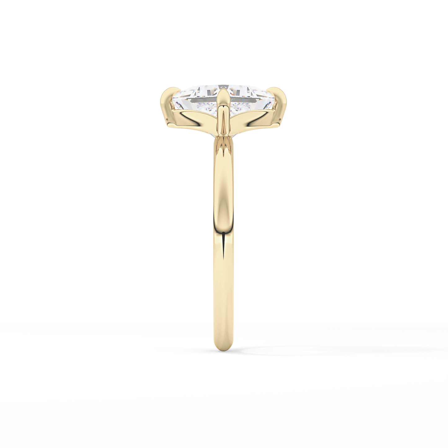 Princess Hidden Halo Lab Grown Diamond Engagement Ring