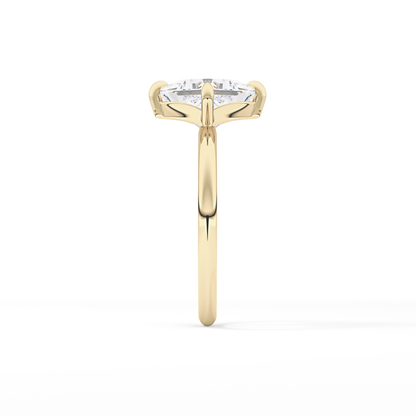 Princess Hidden Halo Lab Grown Diamond Engagement Ring
